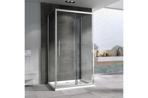 Душевой уголок ABBER Schwarzer Diamant 130х90 профиль хром (AG30130H-S90-S90) - 2