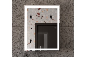 Зеркало-шкаф STWORKI Эстерсунд 60 с подсветкой, сенсорное, прямоугольное, белое, в современном стиле