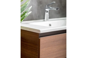 Тумба под раковину Armadi Art Capolda 85 темное дерево - черный - 2