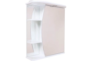 Зеркало-шкаф Onika Луна 60 R с подсветкой, белый (206014)