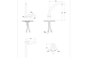Смеситель Kaiser County 55244-9 для кухонной мойки, черный - 2