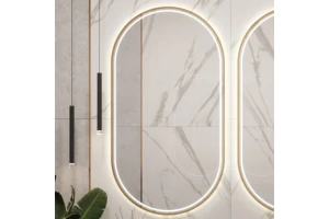 Зеркало Armadi Art Vallessi 110x60 с подсветкой золото