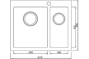 Металлическая мойка Seaman SMB-6151D (SMB-6151DRS.B) - 2