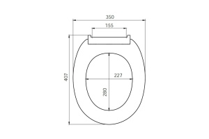 Сиденье для унитаза белое IDDIS (ID 01 046.1 bel) - 2