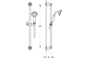 Душевой гарнитур Cezares Liberty F SD 01 - 3