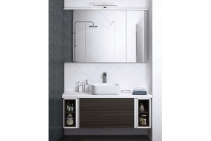 Тумба с раковиной Акватон Брук 120 (20+80+20) дуб феррара - 2