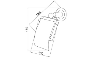 Держатель для туалетной бумаги Boheme Murano золото с коричневым - 2