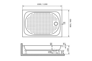 Поддон для душа RGW Lux TN 16180290-21 100x90 - 3