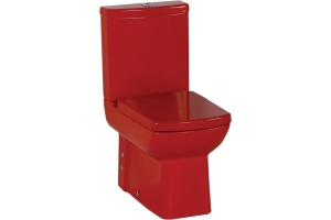 Унитаз-компакт Creavit Lara LR361.7 к стене, красный
