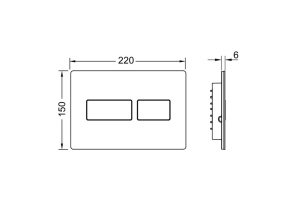 TECEsolid. Панель смыва, черная матовая - 2