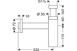 Сифон для раковины Hansgrohe Flowstar 52105700 - 2
