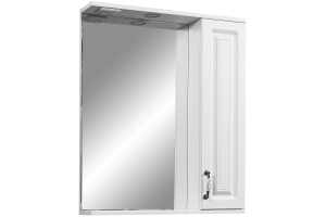 Зеркало-шкаф Stella Polar Кармела 65 R с подсветкой белый 