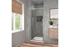 Душевая дверь в нишу Vincea Intra VDP-1I8090CL 80/90 см, стекло прозрачное, хром - 2