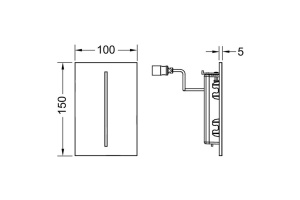 TECEfilo-Velvet Urinal, 7,2 В, Castoro Ottawa / Бежево-коричневый - 2