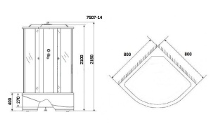 Душевая кабина Niagara Eco NG-7507-14 - 3