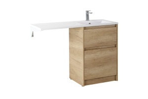 Тумба с раковиной Belbagno Kraft 120 светлое дерево - 2