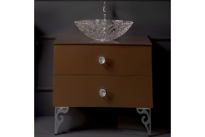 Тумба под раковину Armadi Art NeoArt 80 темно - коричневый