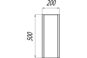 Модуль для тумбы с бутылочницей Aquaton Брук 20 белый-темное дерево  - 3