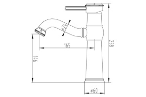 Смеситель Zorg Antic A 311U-BR для раковины - 2