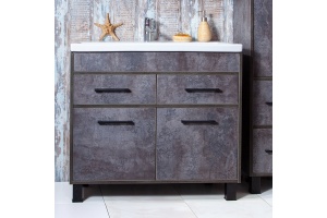 Тумба для комплекта Бриклаер Чили 90 цемент