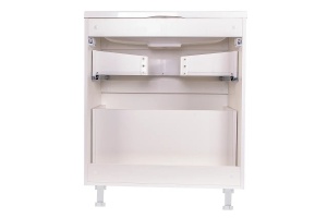 Тумба под раковину Style Line Бергамо мини 70 белая - 3
