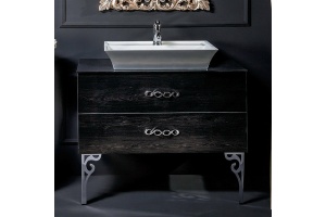 Тумба под раковину Armadi Art NeoArt 80 темное дерево - 2