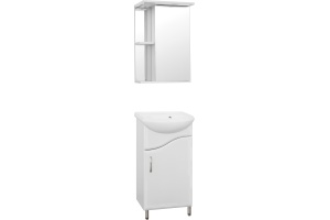 Зеркало-шкаф Style Line Эко Стандарт Николь 45/С белый - 3