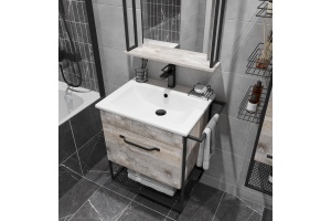 Тумба для комплекта Sanflor Бруклин 60, бетон пайн, экзотик - 3