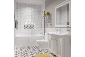 Тумба с раковиной STWORKI Хельсингборг 105 белая - 2