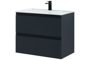 Тумба с раковиной Allen Brau Eclipse 80 черный матовый