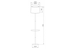 Торшер Arte Lamp Connor A2102PN-1WH - 2