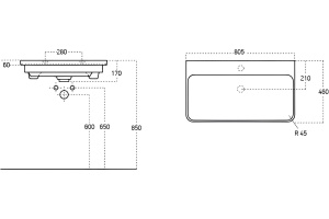 Раковина STWORKI 80 11080-KL - 2