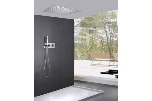 Душевой комплект Abber Daheim с термостатом хром - 2