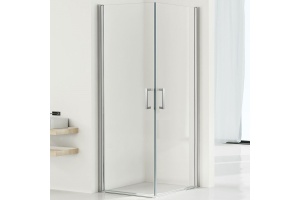 Душевой уголок Vincea Orta 80х80 хром стекло прозрачное