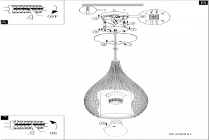 Подвесной светильник Eglo ПРОМО Razoni 92252 - 2
