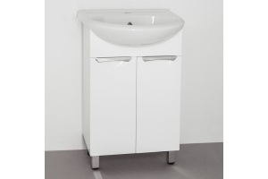Тумба с раковиной Style Line Жасмин 55 белая