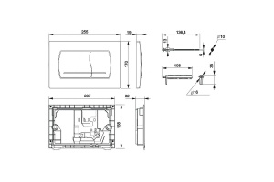 Кнопка смыва Roca Active 52B хром, матовый (8901150B2) - 2