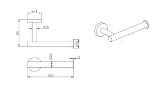 Бумагодержатель AQUATEK ВЕГА AQ4008CR - 2