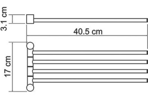 Полотенцедержатель Wasserkraft K-1034 - 3