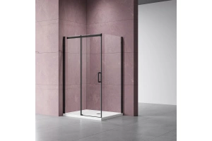 Душевой уголок Vincea Dice 140х100 профиль черный стекло прозрачное - 2