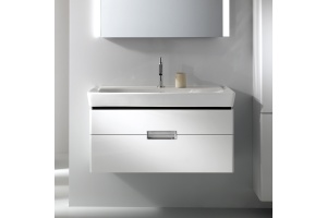 Тумба с раковиной Jacob Delafon Reve 120 белая, 2 ящика