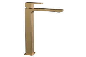 Смеситель для раковины Vincea Cube золото матовое