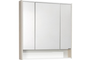 Зеркало-шкаф Aquaton Рико 80 белый-светлое дерево