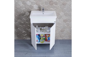 Тумба с раковиной напольная Санта Марс 60 белый - 2