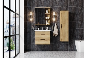 Зеркало-шкаф Onika Легран 60 дуб галифакс (206071) - 3