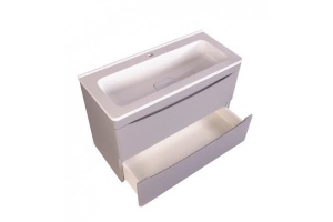 Тумба под раковину Style Line Бергамо мини 80 Люкс Plus, серый (СС-00002323) - 3