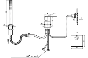 Смеситель на борт ванны Rav Slezak Loira хром - 2