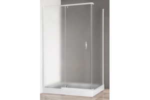 Душевой уголок Royal Bath HPV 140х80 с поддоном профиль белый стекло матовое