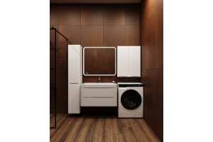 Шкаф подвесной Style Line Бергамо мини 60 белый - 2