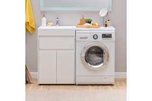 Тумба с раковиной Aquanet Токио 58 1 ящик, 2 двери